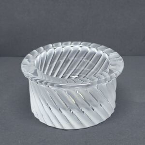 Lalique Clear Glass Swirled Bowl